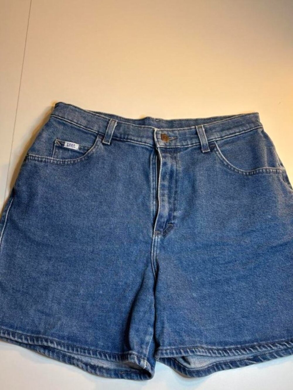 Vintage Lee blue denim shorts